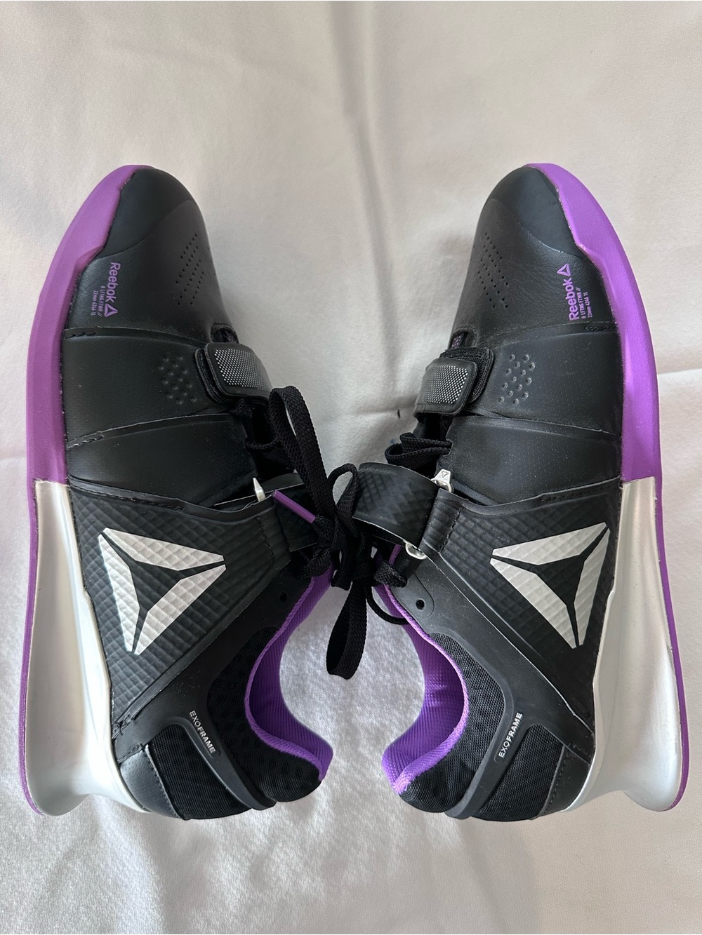 Women’s Reebok Legacy Lifter Black and Purple Shoes - Picture 4 of 6